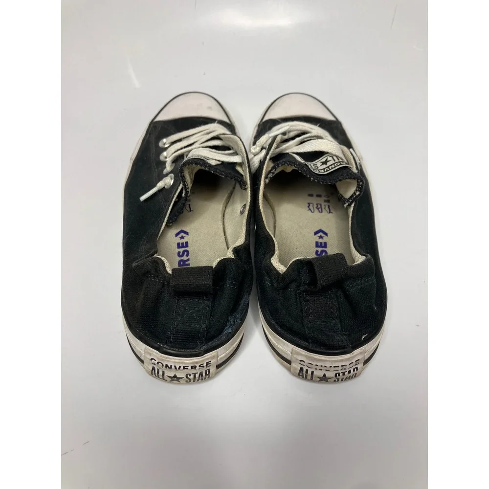 Converse Chuck Taylor Shoreline Women 9 Black Good Slip On Sneakers 537081F punk